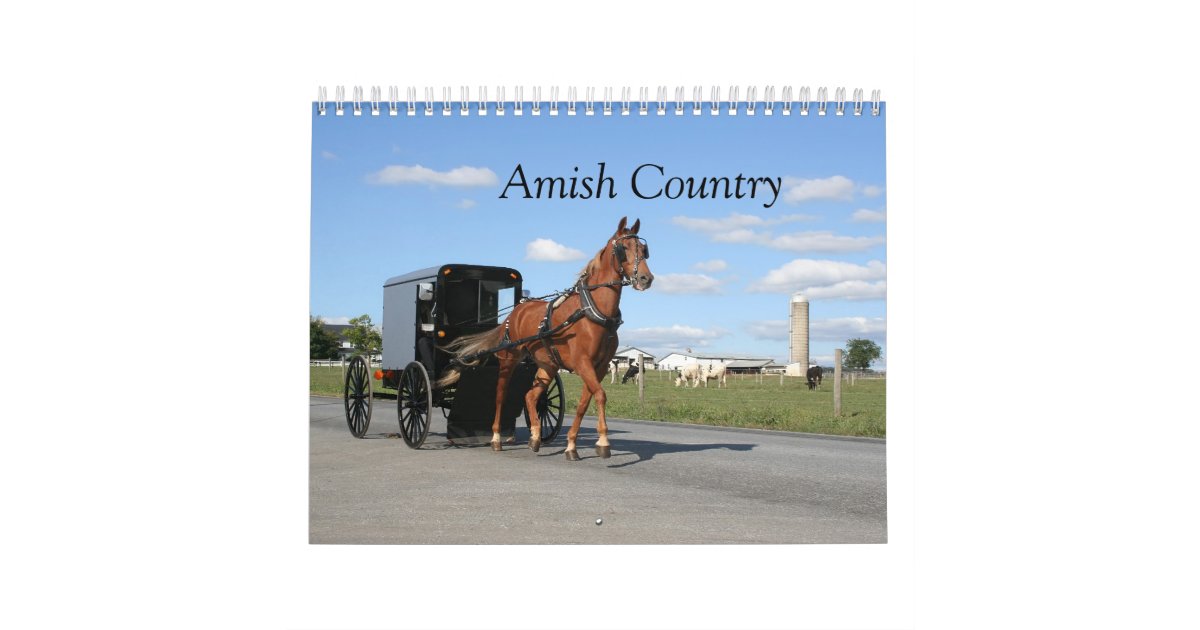 Lancaster County Amish Calendar Zazzle