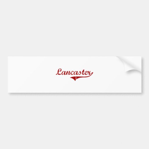 Lancaster South Carolina Classic Design Bumper Stickers