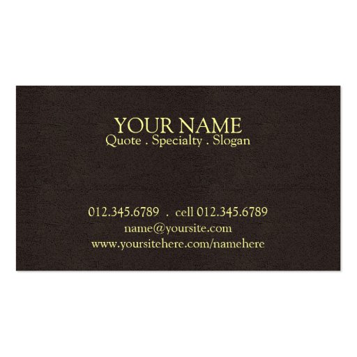 Lance Business Card Template (back side)