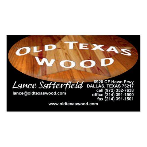 Lance Satterfield Business Card
