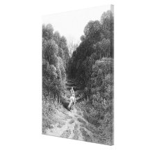 Lancelot approaches the Castle at Astolat Canvas Prints