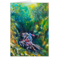 LANCELOT RIDING IN GREEN FOREST GREETING CARDS