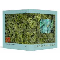 Land and Sea fern/fish collage Binder by eyecontact Land and Sea fern/fish collage Binder