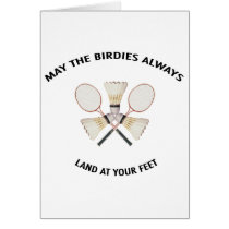 Land at your Feet Badminton Cards