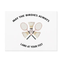 Land at your Feet Badminton Post Card