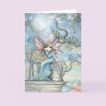 Land Beyond Fairy Dragon Greeting Card