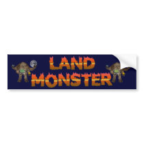 Land Monster Bumper Stickers