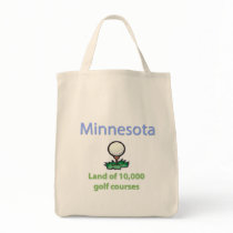 Land of 10,000 Golf Courses Tote Bags