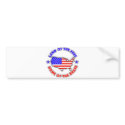 Land of the Free bumper stickers