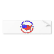 Land of the Free bumper stickers