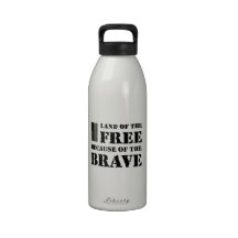 Land of the Free [Camo] Reusable Water Bottles