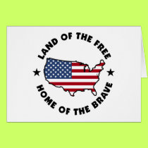 Land of the Free card by holiday_tshirts Land of the Free card