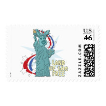 Land of the Free Corgi Postage Stamps Postage Stamps