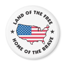 Land of the Free Design magnets