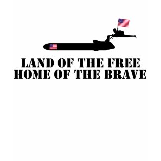 Land of the free home of the brave shirt