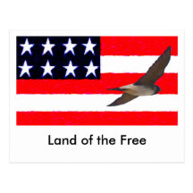 LAND OF THE FREE POST CARD