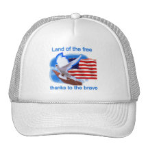 Land of the Free Tshirts and Gifts Mesh Hats