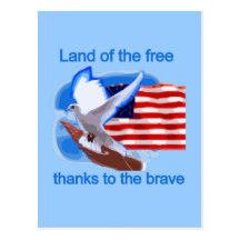 Land of the Free Tshirts and Gifts Postcard