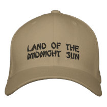 LAND OF THE MIDNIGHT SUN embroidered hats