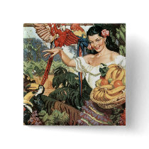 Land of Tropical Splendor Pinback Buttons