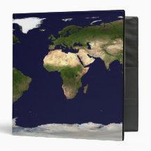 Land Surface, Shallow Water, and Shaded Topogra 3 Ring Binder