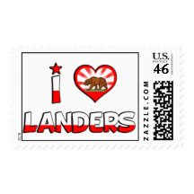 Landers, CA Postage Stamp
