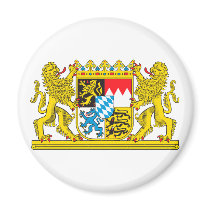 Landeswappen Bavarian Fridge Magnet