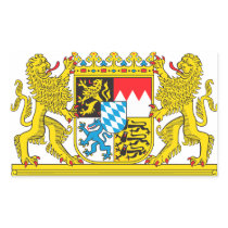 Landeswappen Bavarian Rectangular Stickers