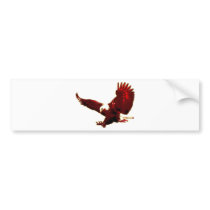 Landing Eagle - Eagle in Flight Bumper Stickers