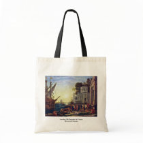Landing Of Cleopatra At Tarsus By Lorrain Claude Tote Bag
