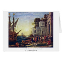 Landing Of Cleopatra At Tarsus By Lorrain Claude Greeting Cards