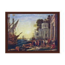 Landing Of Cleopatra At Tarsus By Lorrain Claude Post Cards