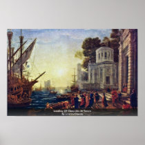 Landing Of Cleopatra At Tarsus By Lorrain Claude Posters