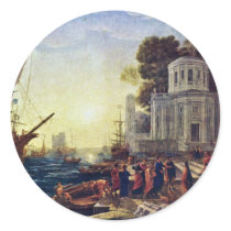 Landing Of Cleopatra At Tarsus By Lorrain Claude Sticker