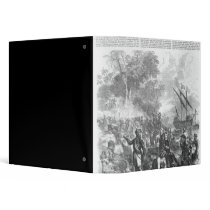 Landing of De Soto in Florida Vinyl Binders