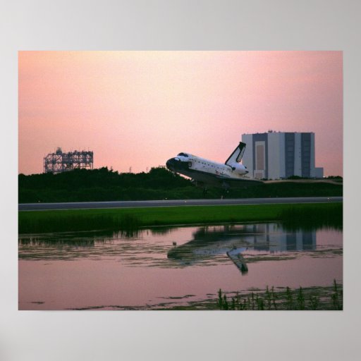 Landing of Space Shuttle Columbia (STS-94) Print