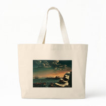 Landing of the Pilgrims by Michele Felice Corne Tote Bags