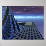 Landing Pad Gingezel Art Center Sci Fi Landscape Posters