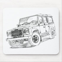 LandRover Defender mousepads by tedlemon111 LandRover Defender mousepads