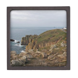 Land's End The most western point of UK Premium Trinket Box