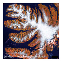 Landsat 7, Northwestern Iceland posters by moxieann Landsat 7, Northwestern Iceland posters
