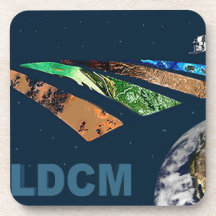 Landsat Data Continuity Mission Program Logo Beverage Coaster