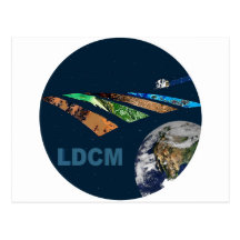 Landsat Data Continuity Mission Program Logo Postcard