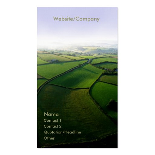 Landscape 001 business card (front side)