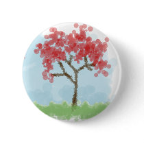 Landscape 1 - Red tree Pin