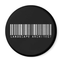 Landscape Architect Bar Code magnets by NotWorking Landscape Architect Bar Code magnets