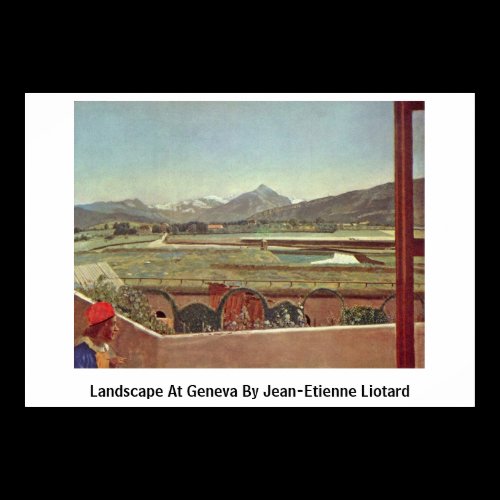 Landscape At Geneva By Jean-Etienne Liotard Print