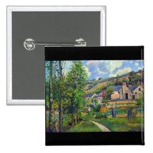 Landscape at Pontoise by Camille Pissarro Pins