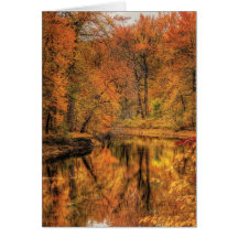 Landscape - Autumn in New Jersey Greeting Card