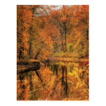Landscape - Autumn in New Jersey Postcard